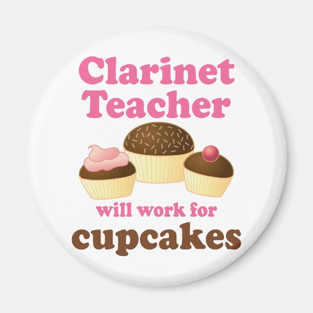 Funny Clarinet Teacher Magnet (Framsidan)