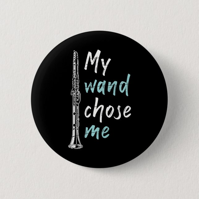 Funny Clarinetist Classical Music Clarinet Knapp (Framsida)
