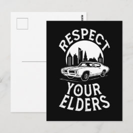 Funny Classic Car Quote Vykort