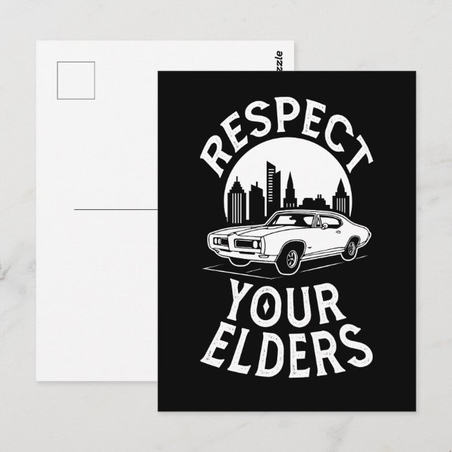 Funny Classic Car Quote Vykort (Fram/baksida)