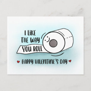 Funny Classroom Valentiness Toilet Papper Vykort