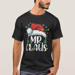 Funny Claus Santa Hat jul Matching Coupl T Shirt