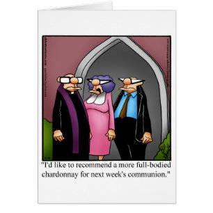 Funny Clergy-avskrivning, Helg-kort Hälsningskort