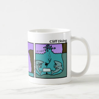 Funny Cliff Diving Stickman Mugg - 108