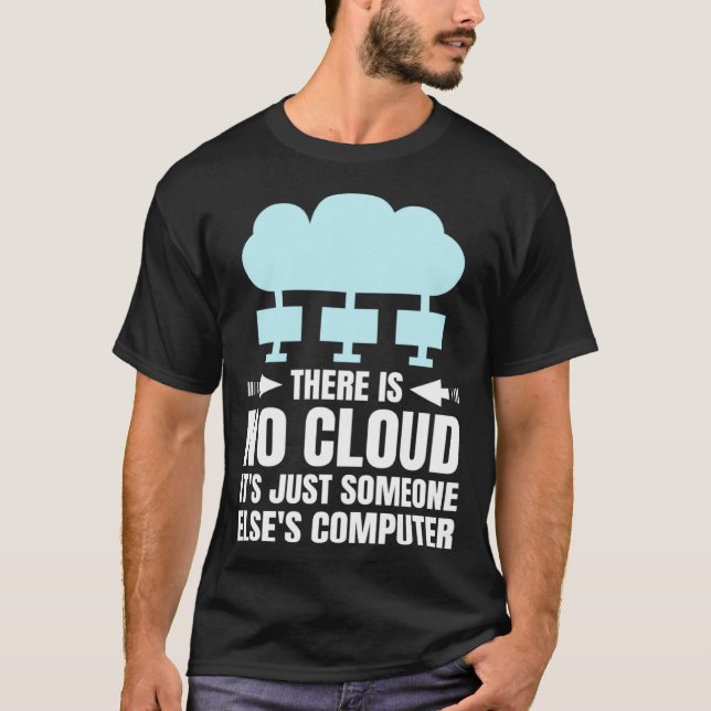 Funny Cloud Computing Design for Programmer Develo T Shirt (Framsida)