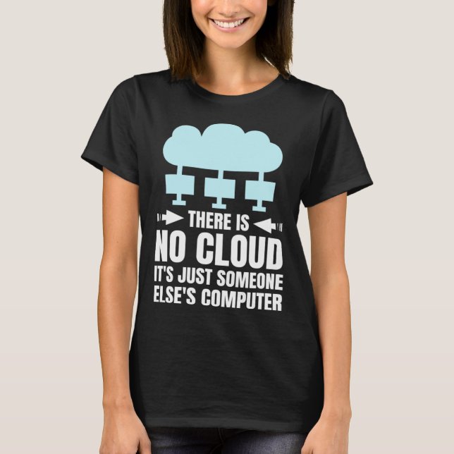 Funny Cloud Computing Design for Programmer Develo T Shirt (Framsida)