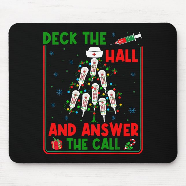 Funny Cna Deck The Halls Answer The Calls Nurse Ch Musmatta (Framsidan)