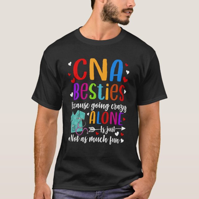 Funny CNA Friends Auktoriserad Nursing Assistant B T Shirt (Framsida)