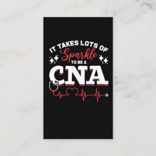 Funny CNA Nurse Auktoriserad Nursing Assistant Visitkort