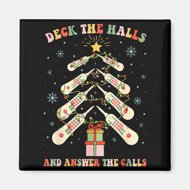 Funny Cna Nurse Christmas Medical Xmas Trees Nursi Magnet (Framsidan)