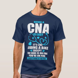 Funny Cna Work Auktoriserad Nursing Assistant Gift T Shirt