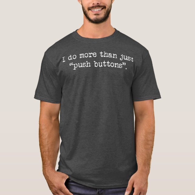 Funny CNC Machinist Computer Programmer T Shirt (Framsida)