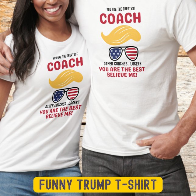 Funny Coach Patriotic Sunglasses Trump T Shirt (Skapare uppladdad)