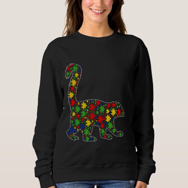 Funny Coati Animals Puzzle Biet Autism Awareness T Shirt (Framsida)