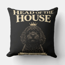 Funny Cockapoo Dad Gift | Head Of The House Kudde