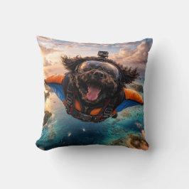 Funny Cockapoo Gift | Flying Dog Cushion Kudde