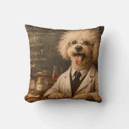 Funny Cockapoo Scientist Pillow | Dog Cushion Kudde