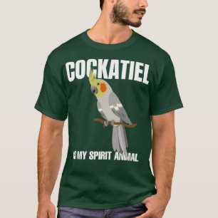 Funny Cockatiel är min spirit Animal Cockatail Par T Shirt
