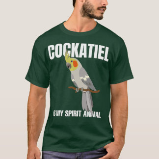 Funny Cockatiel är min spirit Animal Cockatail Par T Shirt