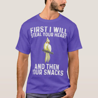 Funny Cockatiel Bird Parrot Älskare 10 T Shirt