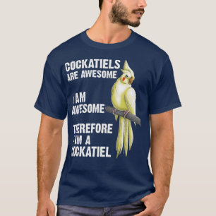 Funny Cockatiel Gift För manar Women Bird Parrot T Shirt