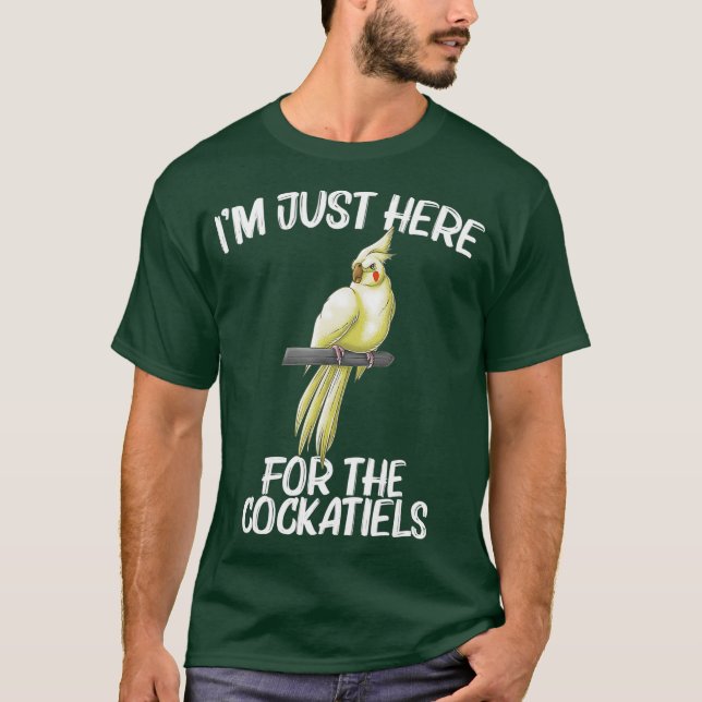 Funny Cockatiel Gift För manar Women Bird Parrot T Shirt (Framsida)