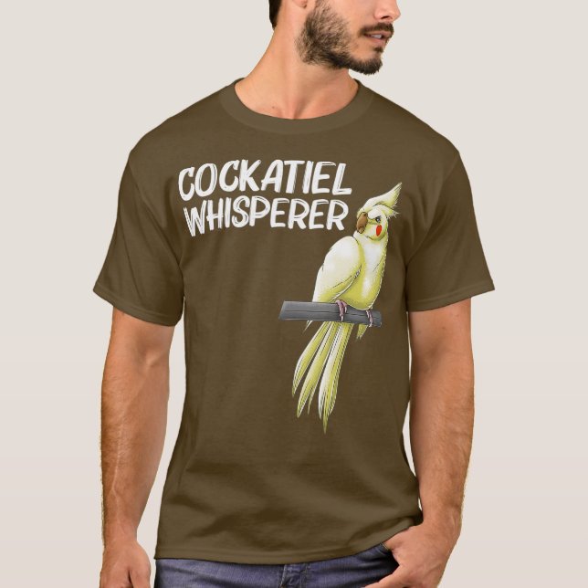 Funny Cockatiel Gift För manar Women Bird Parrot T Shirt (Framsida)