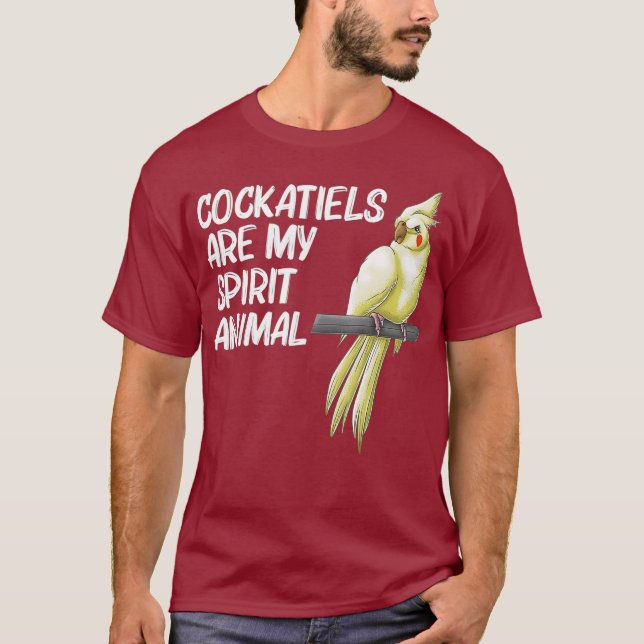 Funny Cockatiel Gift För manar Women Bird Parrot T Shirt (Framsida)
