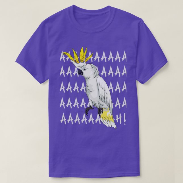 Funny Cockatoo Parrot Art Gift T Shirt (Design framsida)
