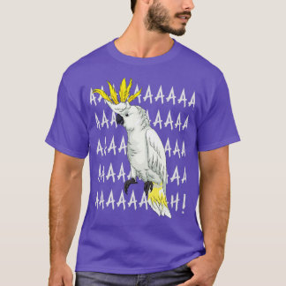 Funny Cockatoo Parrot Art Gift T Shirt