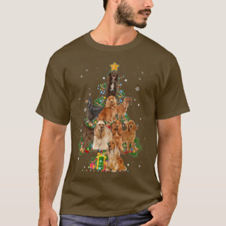 Funny Cocker Spain Hund Julgran Hund älskare T Shirt