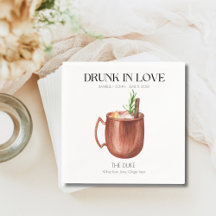 Funny Cocktail Napkins för Bröllop Pub