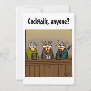 Funny Cocktail-partiinbjudan Inbjudningar