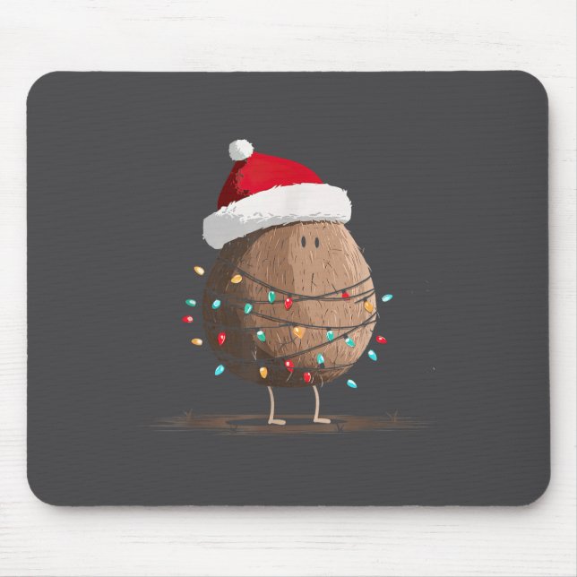 Funny Coconut Christmas Graphics Lights Lover  Musmatta (Framsidan)