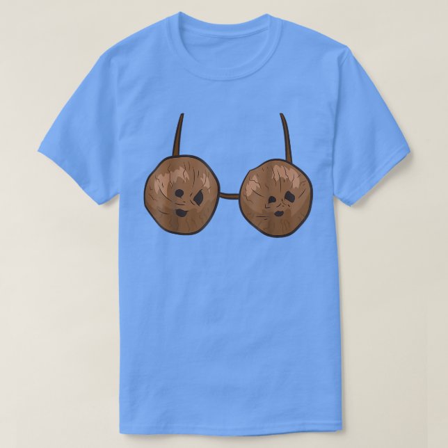 Funny Coconut Summer Coconuts Bra Funny Halloween  T Shirt (Design framsida)