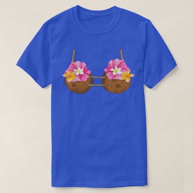 Funny Coconut Summer Coconuts Bra Funny Halloween  T Shirt (Design framsida)