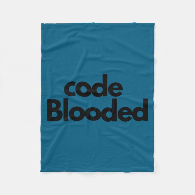 Funny Coder Computer Programmer  Fleecefilt (Framsidan)