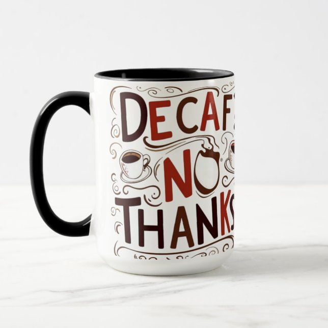 Funny Coffee Älskare Mugg | 15oz Combo Mugg (Vänster)