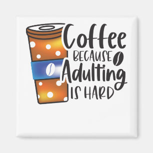 Funny Coffee Älskare som betalar - Kaffespubliceri Magnet