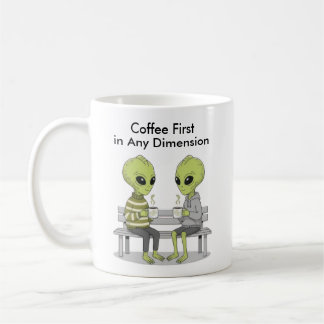 Funny Coffee and Aliens Kaffemugg