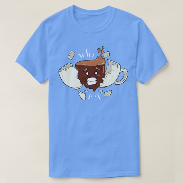 Funny Coffee Caffeine Shock Boost Mugg Kopp TShirt T Shirt (Design framsida)