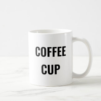 Funny Coffee Cup Mug - Plain Text - Gag Gift Kaffemugg