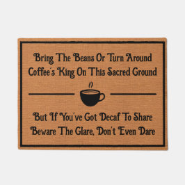 Funny Coffee Decaf Humor Minimalist Rustic