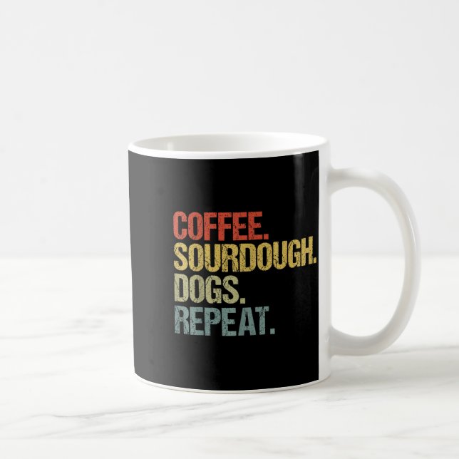 Funny Coffee Dogs Sourdough Bread Baking Sourdough Kaffemugg (Höger)