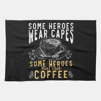 Funny Coffee Drinker Barista Humor Kökshandduk