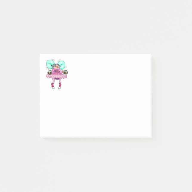 Funny Coffee Fairy Post IT Notes Post-it Block (Framsida)