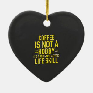 Funny Coffee Julgransprydnad Keramik
