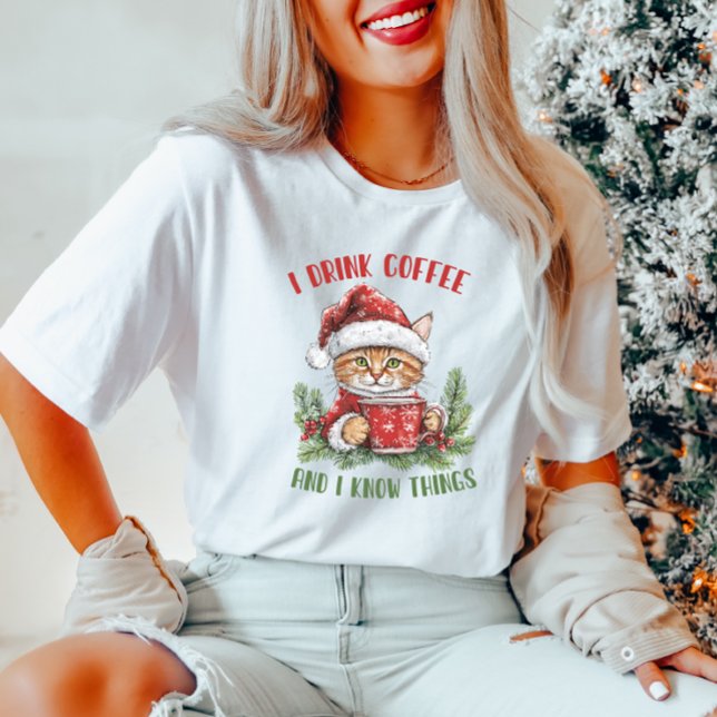 Funny Coffee-julklapp T-Shirt (Skapare uppladdad)