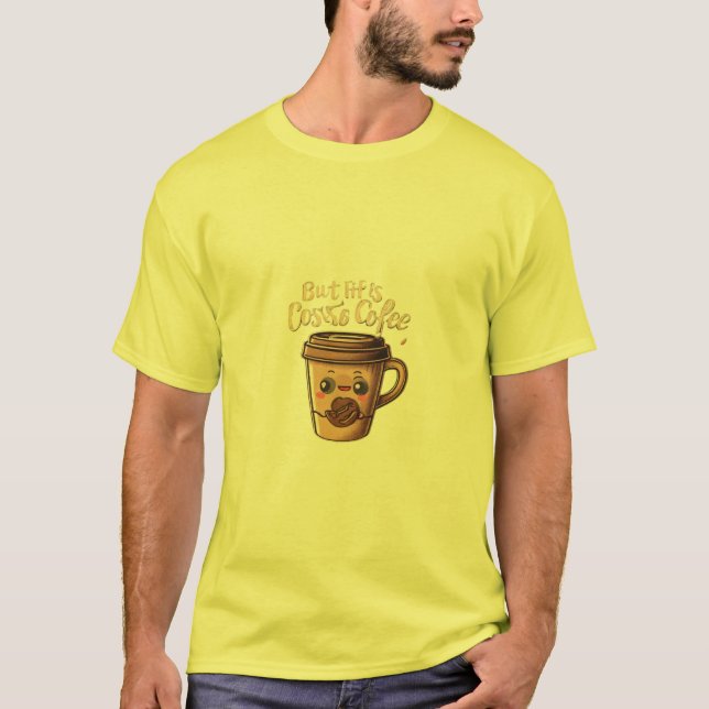 Funny Coffee Kopp Design T Shirt (Framsida)