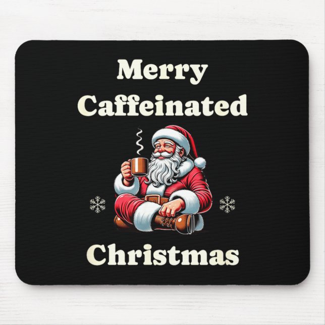 Funny Coffee Lover Holiday Merry Caffeinated Chris Musmatta (Framsidan)